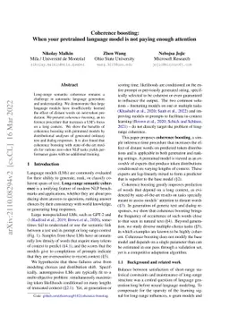 Coherence boosting: When your pretrained language model is not paying
  enough attention