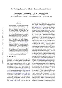 On The Ingredients of an Effective Zero-shot Semantic Parser