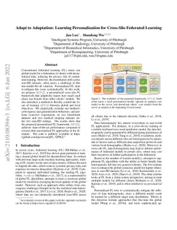 Adapt to Adaptation: Learning Personalization for Cross-Silo Federated
  Learning