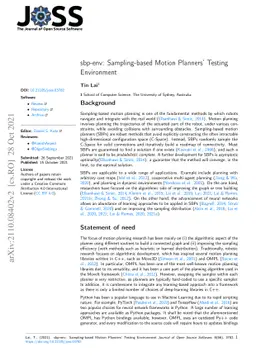 sbp-env: Sampling-based Motion Planners' Testing Environment