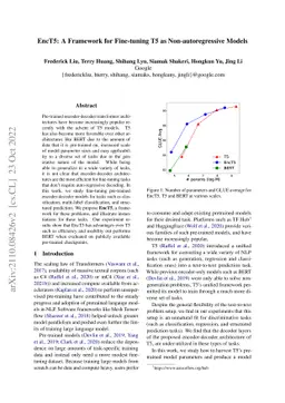 EncT5: A Framework for Fine-tuning T5 as Non-autoregressive Models