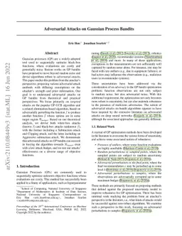 Adversarial Attacks on Gaussian Process Bandits