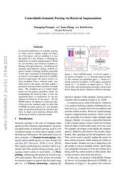 Controllable Semantic Parsing via Retrieval Augmentation