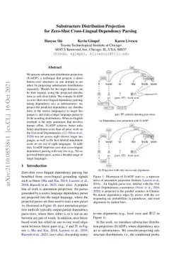 Substructure Distribution Projection for Zero-Shot Cross-Lingual
  Dependency Parsing