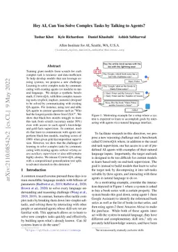 Hey AI, Can You Solve Complex Tasks by Talking to Agents?