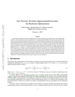 Nys-Newton: Nyström-Approximated Curvature for Stochastic Optimization