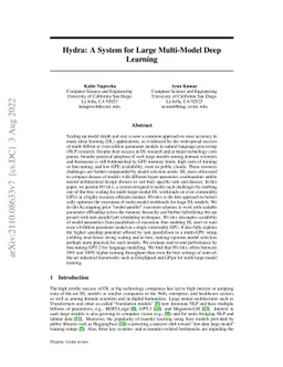Hydra: A System for Large Multi-Model Deep Learning