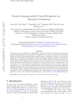 Towards Language-guided Visual Recognition via Dynamic Convolutions