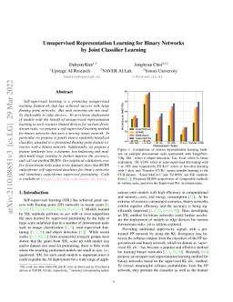 Unsupervised Representation Learning for Binary Networks by Joint
  Classifier Learning