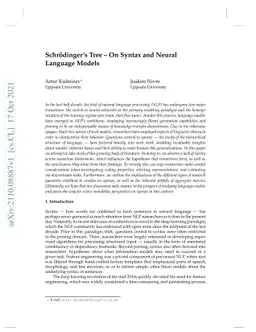 Schrödinger's Tree -- On Syntax and Neural Language Models