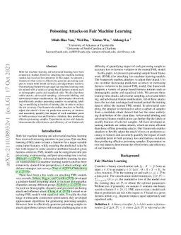 Poisoning Attacks on Fair Machine Learning