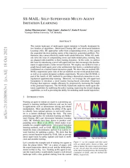 SS-MAIL: Self-Supervised Multi-Agent Imitation Learning