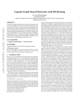 Capsule Graph Neural Networks with EM Routing
