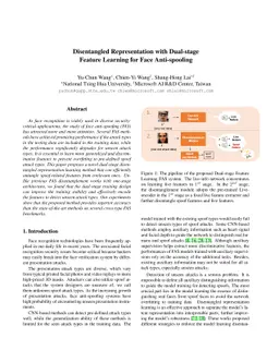 Disentangled Representation with Dual-stage Feature Learning for Face
  Anti-spoofing