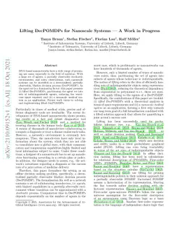 Lifting DecPOMDPs for Nanoscale Systems -- A Work in Progress