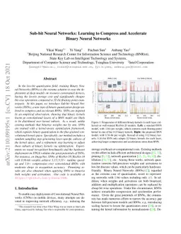 Sub-bit Neural Networks: Learning to Compress and Accelerate Binary
  Neural Networks