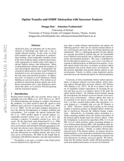 Option Transfer and SMDP Abstraction with Successor Features