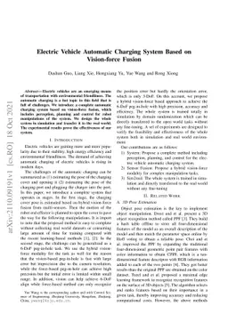 Electric Vehicle Automatic Charging System Based on Vision-force Fusion