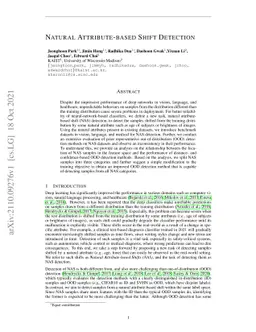 Natural Attribute-based Shift Detection