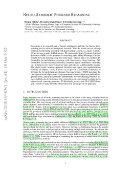 Neuro-Symbolic Forward Reasoning