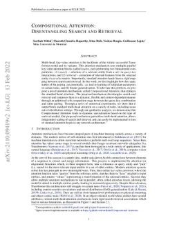 Compositional Attention: Disentangling Search and Retrieval