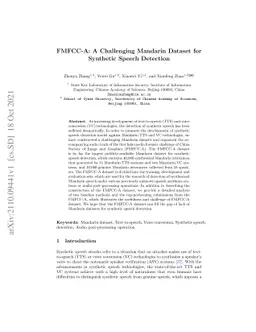 FMFCC-A: A Challenging Mandarin Dataset for Synthetic Speech Detection