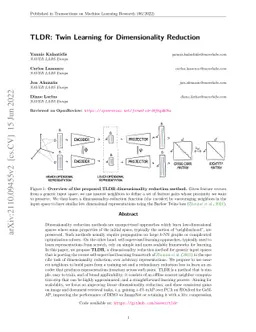 TLDR: Twin Learning for Dimensionality Reduction