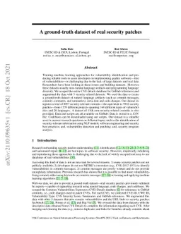 A ground-truth dataset of real security patches