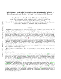 Osteoporosis Prescreening using Panoramic Radiographs through a Deep
  Convolutional Neural Network with Attention Mechanism