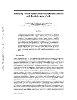 Balancing Value Underestimation and Overestimation with Realistic
  Actor-Critic