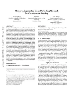Memory-Augmented Deep Unfolding Network for Compressive Sensing