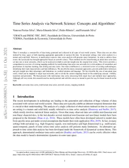 Time Series Analysis via Network Science: Concepts and Algorithms