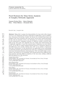 Novel Features for Time Series Analysis: A Complex Networks Approach