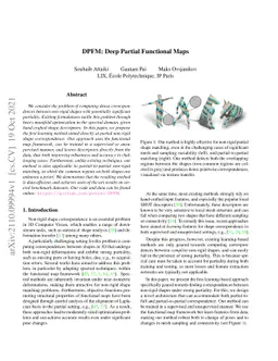 DPFM: Deep Partial Functional Maps