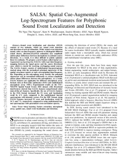 SALSA: Spatial Cue-Augmented Log-Spectrogram Features for Polyphonic
  Sound Event Localization and Detection