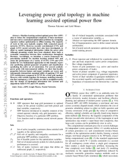 Leveraging power grid topology in machine learning assisted optimal
  power flow
