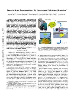 Learning from Demonstrations for Autonomous Soft-tissue Retraction