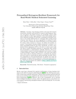 Personalized Retrogress-Resilient Framework for Real-World Medical
  Federated Learning