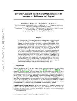 Towards Gradient-based Bilevel Optimization with Non-convex Followers
  and Beyond