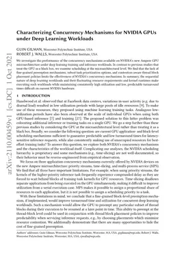 Characterizing Concurrency Mechanisms for NVIDIA GPUs under Deep
  Learning Workloads