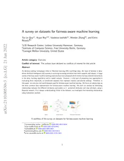 A survey on datasets for fairness-aware machine learning