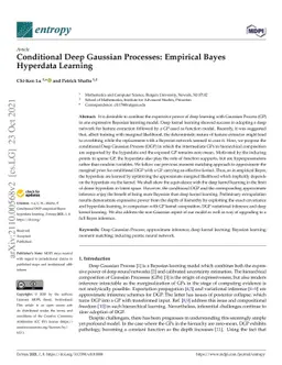 Conditional Deep Gaussian Processes: empirical Bayes hyperdata learning