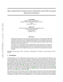 Self-Attentive Constituency Parsing for UCCA-based Semantic Parsing