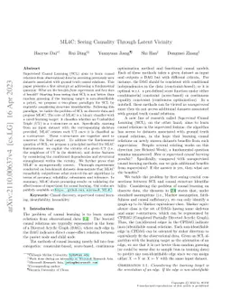 ML4C: Seeing Causality Through Latent Vicinity