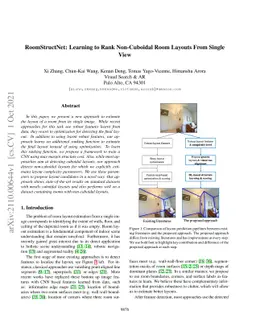 RoomStructNet: Learning to Rank Non-Cuboidal Room Layouts From Single
  View