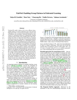 FairFed: Enabling Group Fairness in Federated Learning