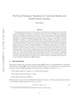 Feel-Good Thompson Sampling for Contextual Bandits and Reinforcement
  Learning