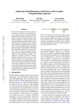 Enhancing Model Robustness and Fairness with Causality: A Regularization
  Approach