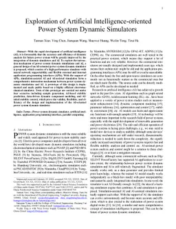 Exploration of Artificial Intelligence-oriented Power System Dynamic
  Simulators
