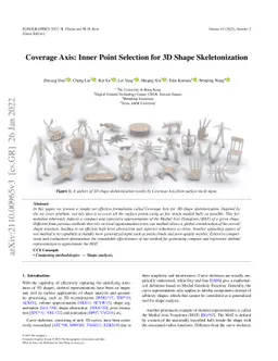 Coverage Axis: Inner Point Selection for 3D Shape Skeletonization